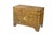 This authentic Baker Furniture campaign-style chest or nightstand (Model Number 1428 40) is a striking example of the mid...