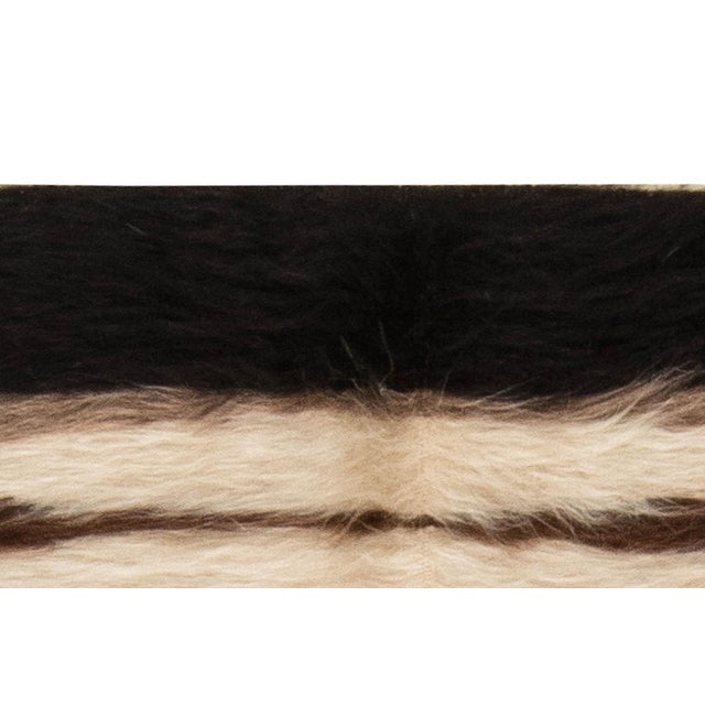 Taurus Collection Striped Goat Hair Rug by Doris Leslie Blau For Sale In New York - Image 6 of 8