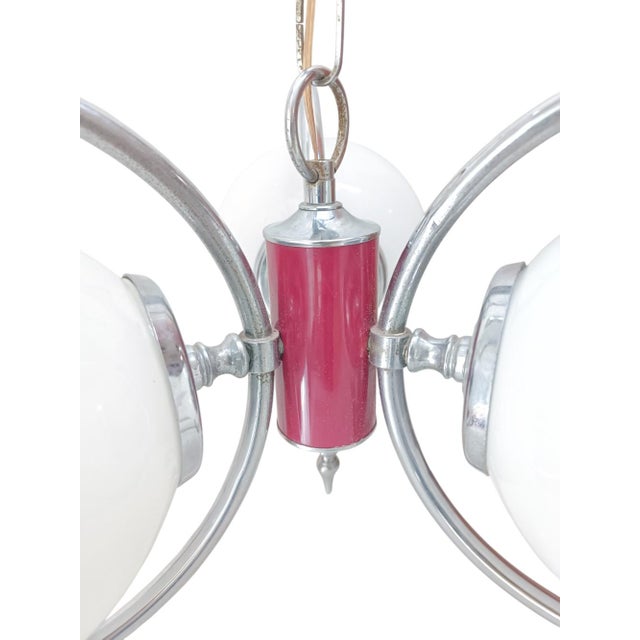 UFO Lamp form Stilnovo, 1950s For Sale - Image 4 of 7