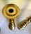 Gothic Vintage Pair of Brass 25" Tall Floor Candle Holder Candle Stands For Sale - Image 3 of 12