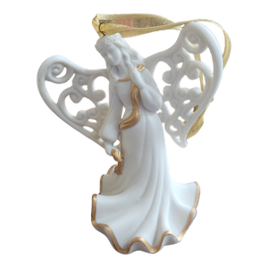 Wedgwood White Angel Christmas Ornament