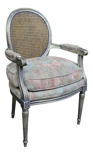 Louis XVI Style Cane Back Bergere
