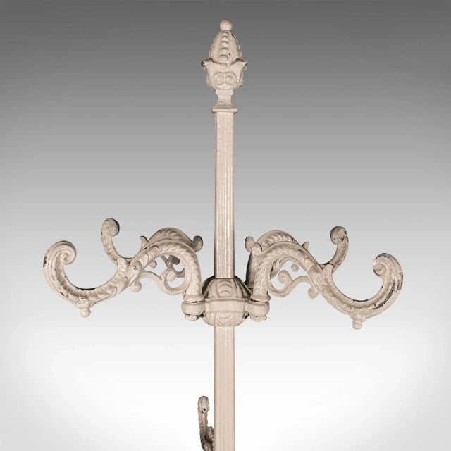 Metal 1900's 6' Tall Antique Portico Coat Stand For Sale - Image 7 of 10