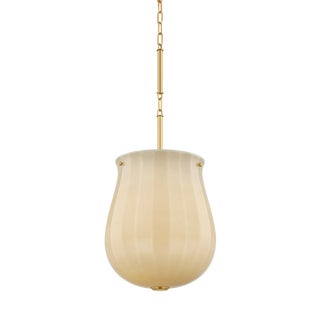 Hudson Valley Lighting Nevins 14 in. 1 Light Pendant in Aged Brass Finish For Sale