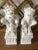 Chinoiserie Mid 20th Century Blanc De Chine Ceramic Foo Dogs. A Most Lovely Dynamic Ceramic Duo in an Ivory Glaze-Set of 2 For Sale - Image 3 of 12