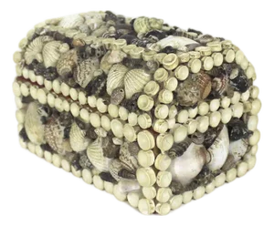Vintage Shell Encrusted Jewellery Box