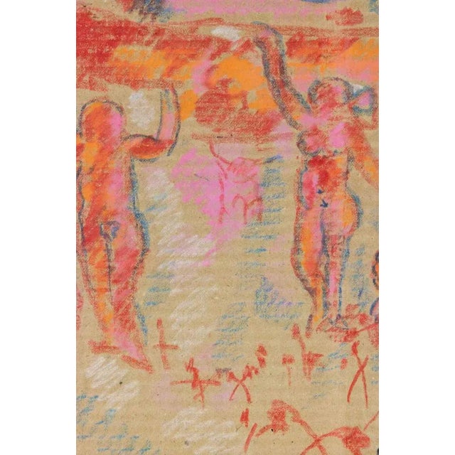 Charcoal and oil pastel on cardboard realized by sirio pellegrini in 1960s. Hand signed. Sirio pellegrini, born in rome on...