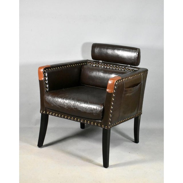 Mid-Century Modern Mid-Century French Lounge Chair in Leatherette, 1960s For Sale - Image 3 of 14