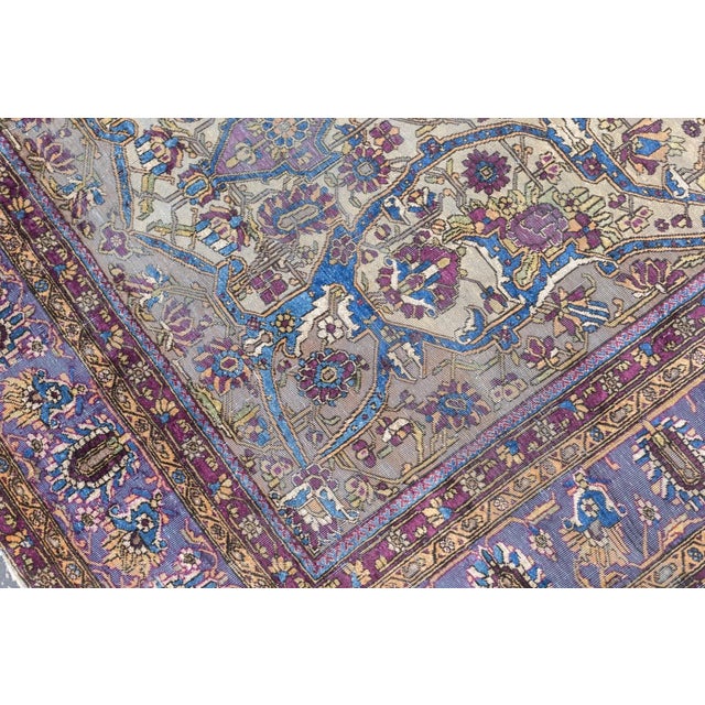 Antique Mohtasham Kashan Rug 4' x 6'10'' For Sale - Image 12 of 12