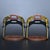 Red Pair of Antique Cloisonné Enamel Stirrups With Dragon Motif, 1.43kg For Sale - Image 8 of 9