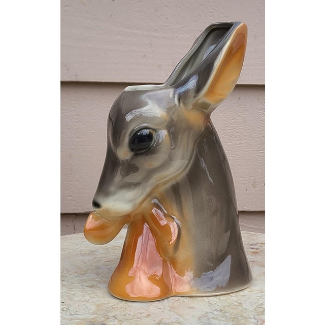 Vintage Royal Copely Doe and Fawn Figural Vase For Sale - Image 11 of 13