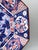 1970s Chinoiserie Toyo Japan Octagonal Imari-Style Blue and Pink Floral & Bird Platter For Sale In Houston - Image 6 of 14