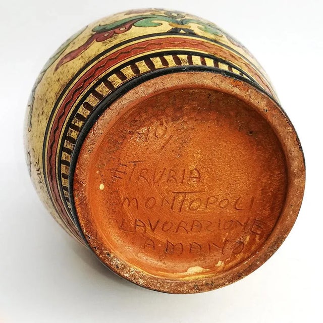 1960s Italian Ceramic Vase by Carla Fossetti for Etruria Montopoli, 1968 For Sale - Image 5 of 11