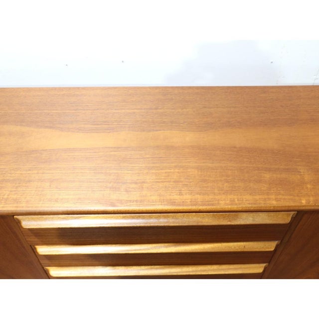 1960s Mid Century Modern Vintage Teak Sideboard Credenza in the Style McIntosh For Sale - Image 11 of 14