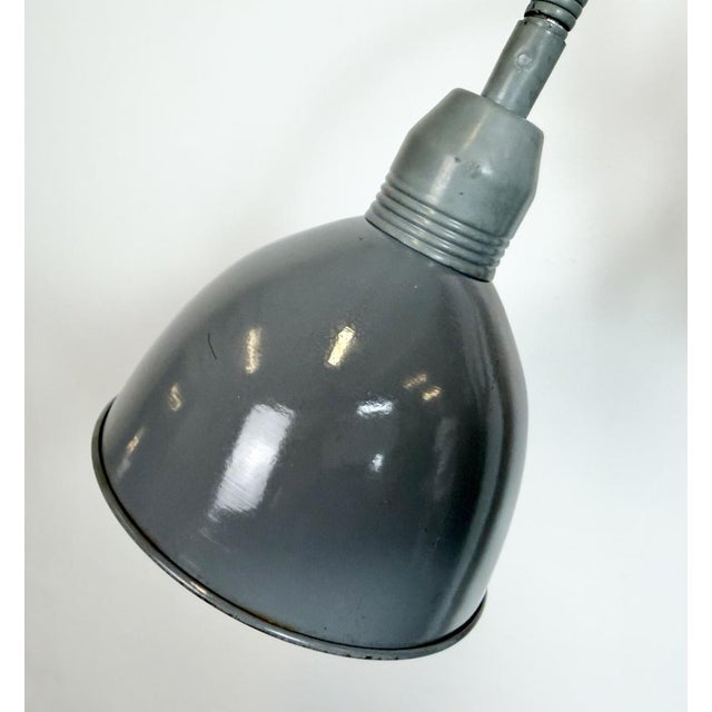 1960s Vintage Industrial Gooseneck Scissor Wall Lamp from Elektroinstala, 1960s For Sale - Image 5 of 18