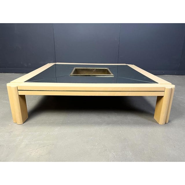 Vintage Lacquered Coffee Table attributed to Alain Delon for Maison Jansen, 1970s For Sale - Image 15 of 18