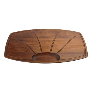 Mid-Century Modern Cutting Board in Teak, 1960s For Sale