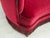 Danish 2-Seater Banana Sofa in Cherry-Red Velour, 1970s For Sale - Image 6 of 18