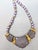 Vintage 1985 Signed Napier Purple "Sherbet" Molded Lucite Collar Necklace For Sale - Image 12 of 12