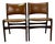 1960s A Pair of Mid-Century Danish Teak and Leatherette For Sale