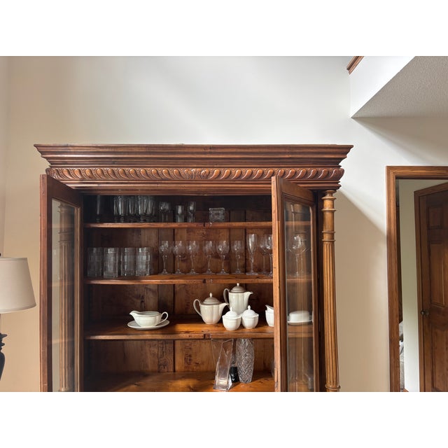 Wood Antique French Display Cabinet, Circa 1910 For Sale - Image 7 of 14