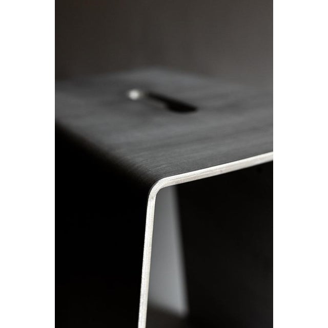 Gold Como Aluminum Stool by Form & Eisen For Sale - Image 8 of 18