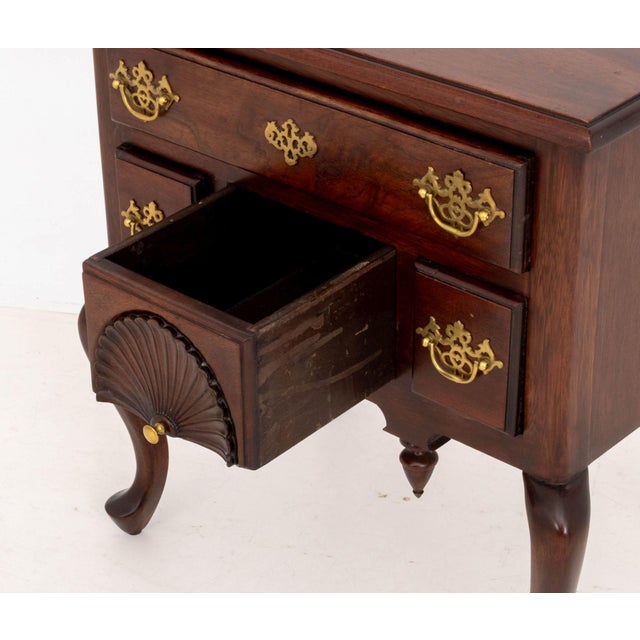 Pair of Queen Anne Style Mahogany Lowboys For Sale - Image 11 of 13