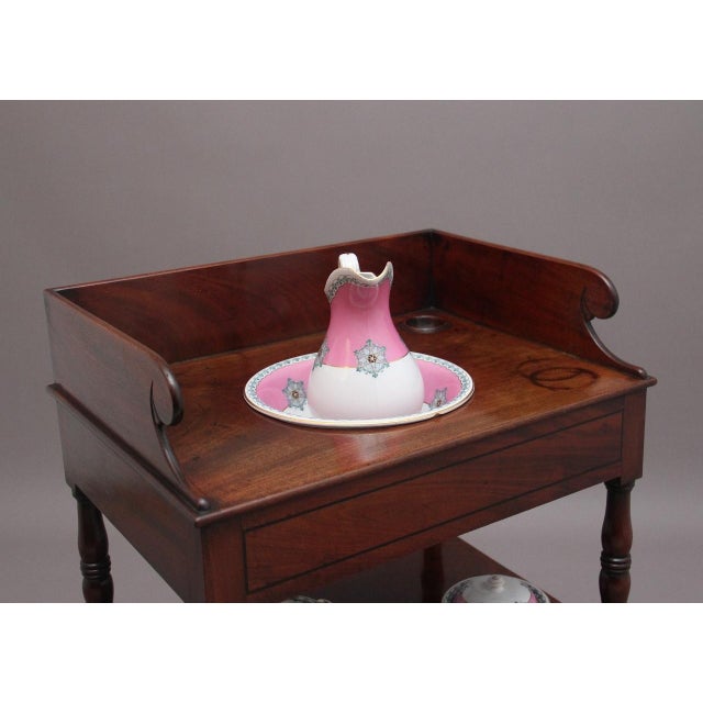 19th Century Early Victorian Mahogany Washstand, 1840s For Sale - Image 6 of 15