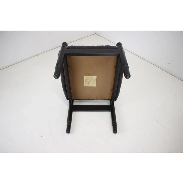 Wood Set of Stools in Wood and Leather from Stilla Lux, Former Czechoslovakia, 1980s For Sale - Image 7 of 9