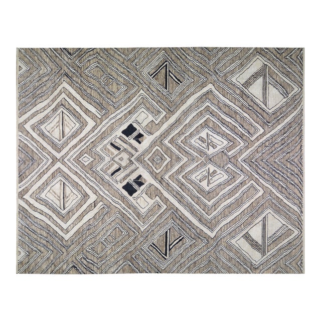 Moroccan Sheba Hand Knotted Wool Rug, 11'5"x14'8" For Sale