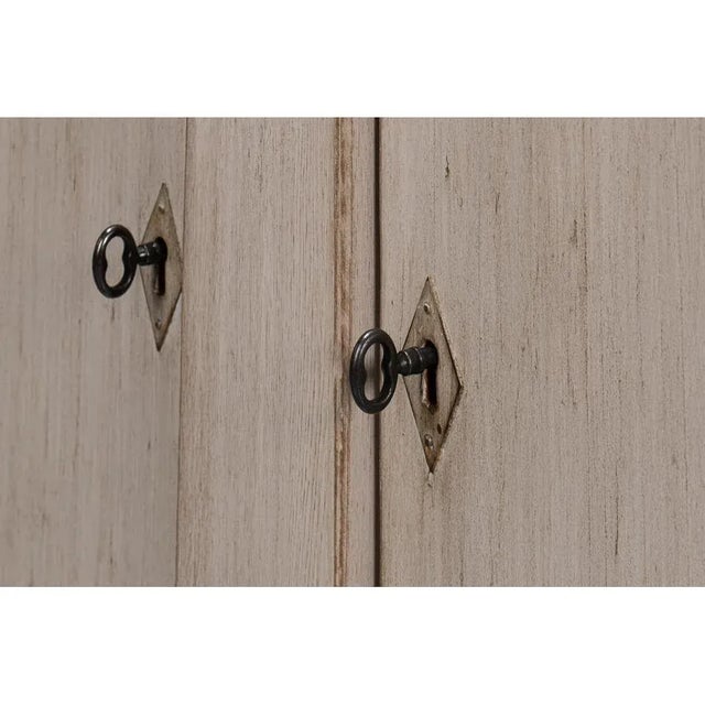 Wood Stone Painted Provincial Sideboard For Sale - Image 7 of 10