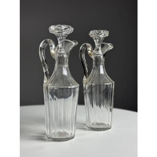 Oil and Vinegar Set in Silver-Plated Metal, Set of 3 For Sale - Image 11 of 15