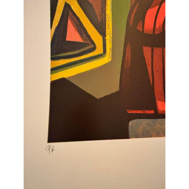 Di Cavalcanti Posthumous Limited Edition Serigraph – Brazilian Woman With Dog For Sale - Image 4 of 4