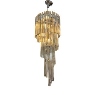 Cascade Chandelier in Murano Glass attributed to Paolo Venini for Venini, Italy, 1960 For Sale