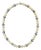 Mid 20th Century Mixed-Color Pearl Beaded Necklace With 14k White Gold Clasp For Sale