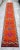 1970s Hand-Knotted Turkish Runner Rug. Bright Orange Narrow Hallway Decor Kitchen Rug - 2' X 12'4" For Sale - Image 5 of 16