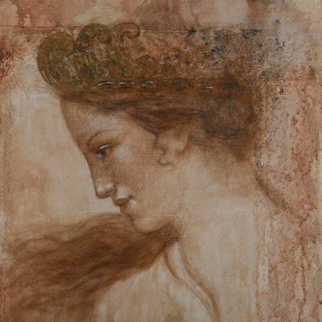 Abstract Framed Signed François Fressinier Mixed Media Painting For Sale - Image 3 of 16