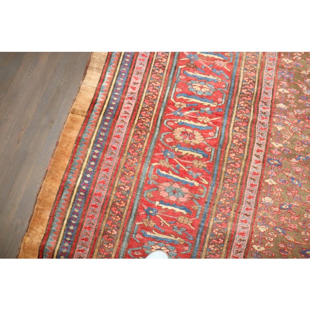 19th Century Bakshaish Square Rug, 12' X 13'7'' For Sale - Image 15 of 15