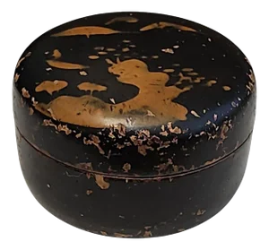 19th Century Japanese Lacquered Papier Mache Snuff Box