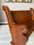 Antique Solid Mission Carved Oak Wood Church Pew Bench For Sale - Image 12 of 12
