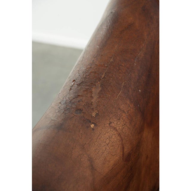 Vintage Club Chair in Sheepskin Leather For Sale - Image 10 of 14