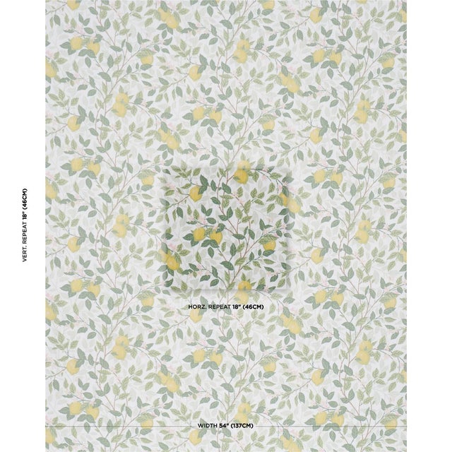 Derived from a hand-painted pattern of lush flowering lemon trees and delicately rendered butterflies, Boråstapeter’s...