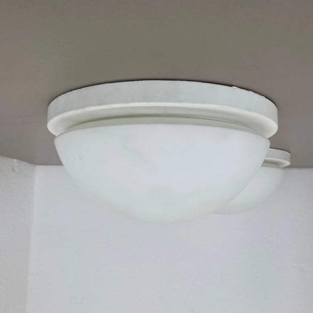 Metal Metal and Glass Wall or Ceiling Lights from Glashütte Limburg, Germany, 1980, Set of 2 For Sale - Image 7 of 17