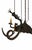 1920s Vintage Gothic Revival Dragon Chandelier | Hand-Forged Iron Fantasy Lighting | 44” Diameter For Sale - Image 5 of 7