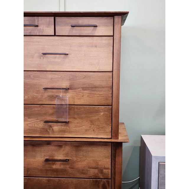 Tan Beautiful Amish Tall Chest For Sale - Image 8 of 10