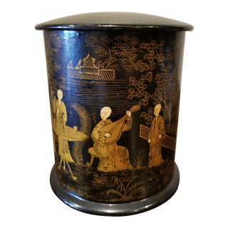 Late 19th Century Chinoiserie Tea Caddy Box For Sale