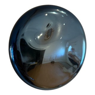 Mercury Drop Blown Glass, Medium Blue by Seth Fairweather For Sale