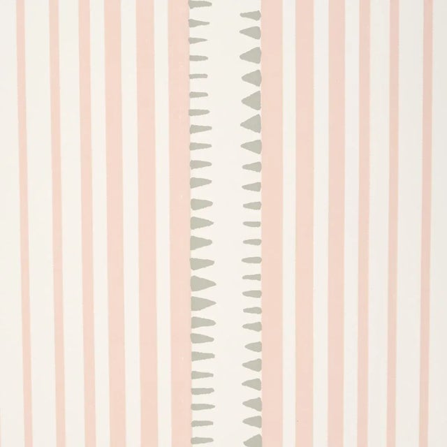 Transitional Schumacher Moncorvo Wallpaper in Pink For Sale - Image 3 of 3