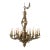 Early 19thC Large French Louis XIV Gilt Bronze 24-Light Foliate Chandelier For Sale