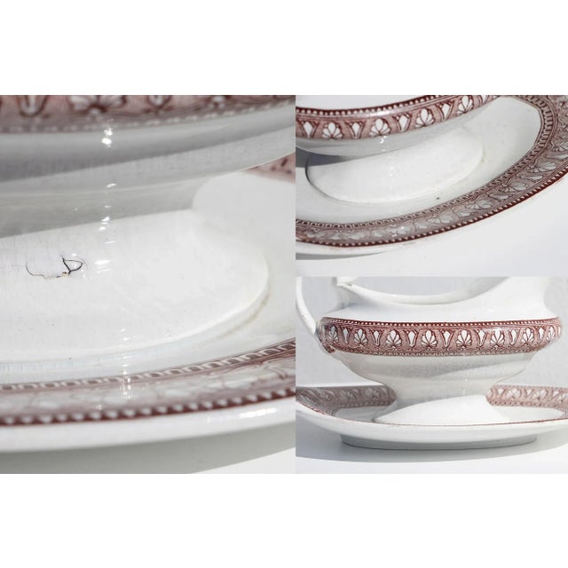 19th Century Portuguese Transferware Sauce or Gravy Boat For Sale - Image 9 of 13